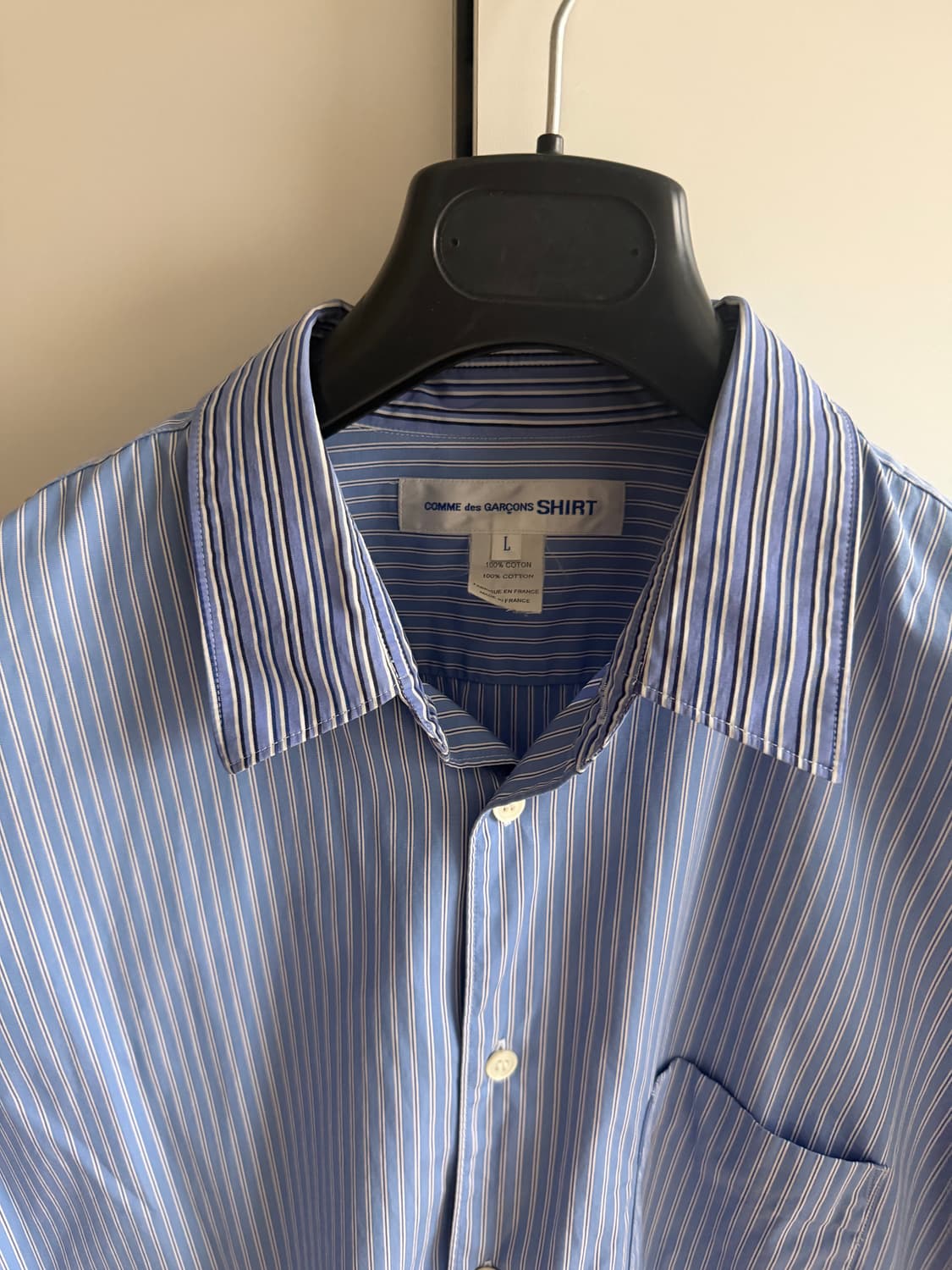 꼼데가르송 셔츠 투톤 배색 셔츠 상품이미지3