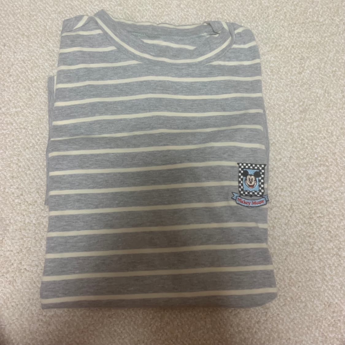 베네통 스트라이프 라운드 반팔티셔츠 100 상품이미지1