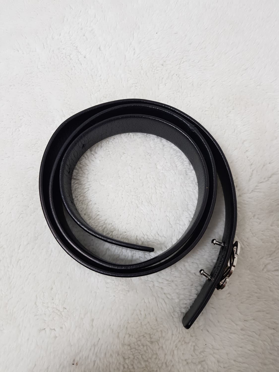 [85/34/정품] 로에베 아나그램 페이던트 블랙벨트 상품이미지3