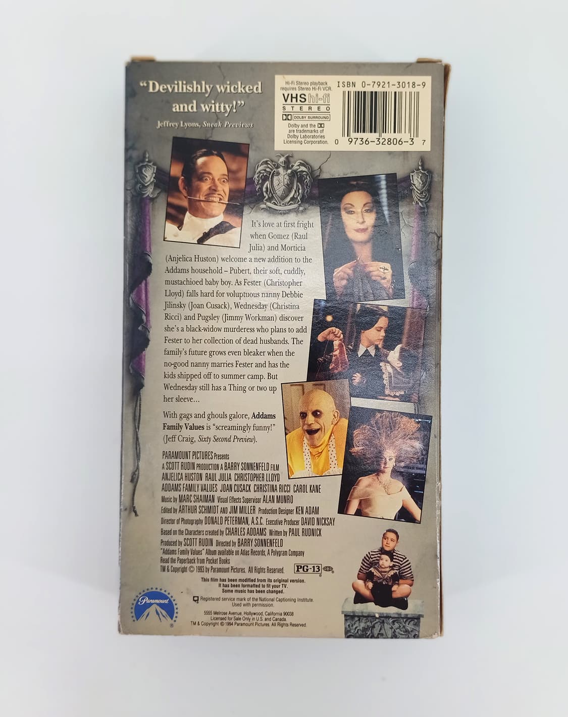 90년대 추정 아담스패밀리 웬즈데이 원작 레트로 인테리어소품 비디오 상품이미지5