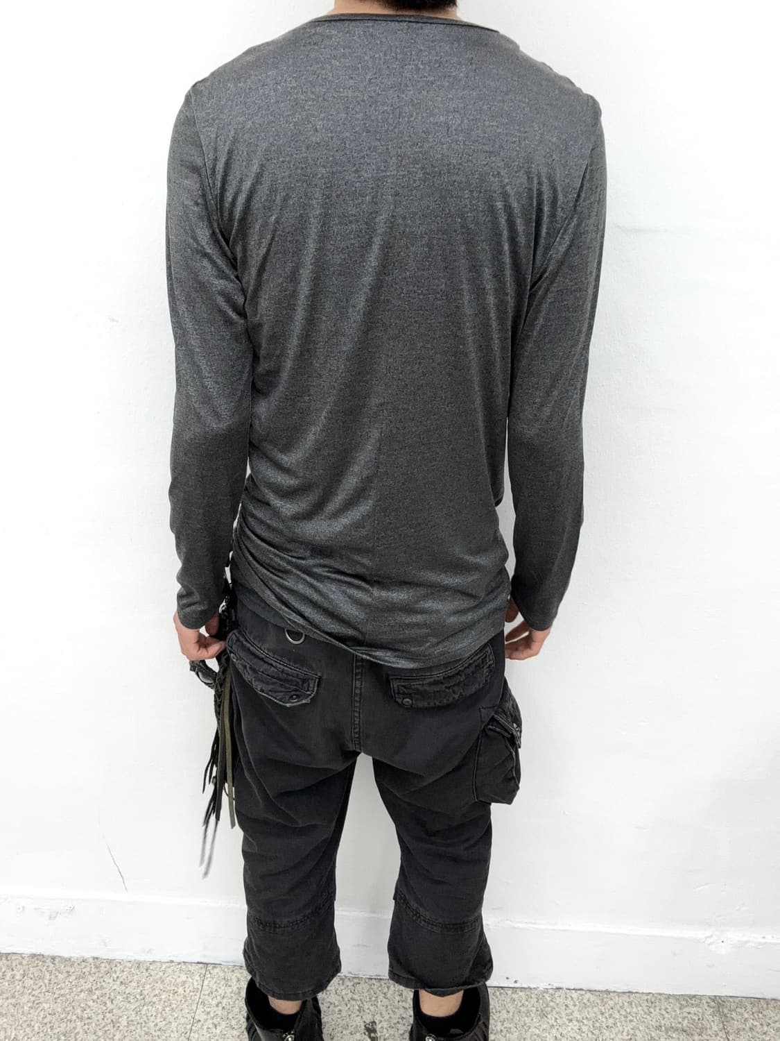 Schlussel drape unbalanced layered cut s 상품이미지5