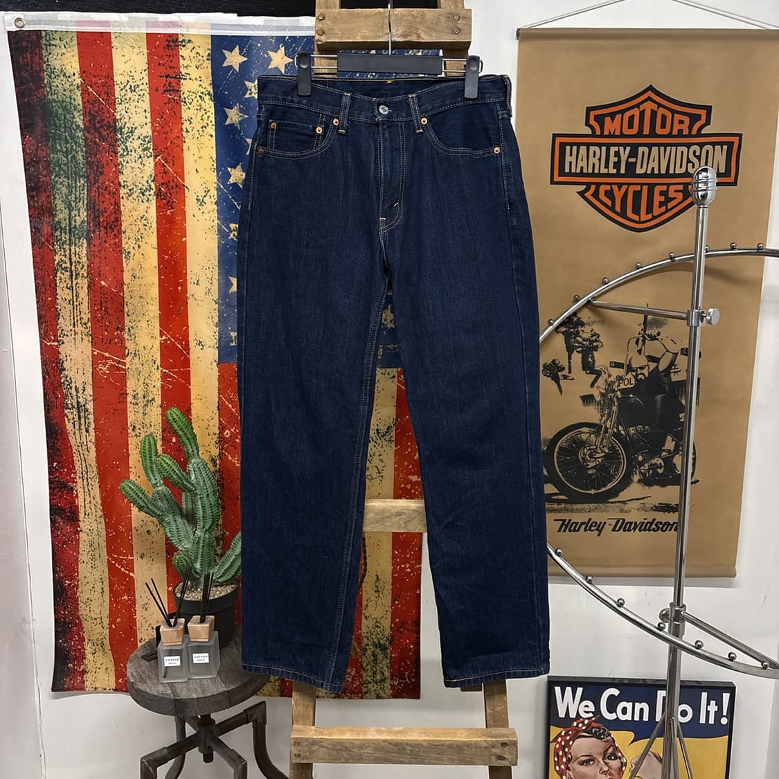 현행 리바이스 550 릴렉스드핏 진청 데님팬츠 N585 상품이미지1