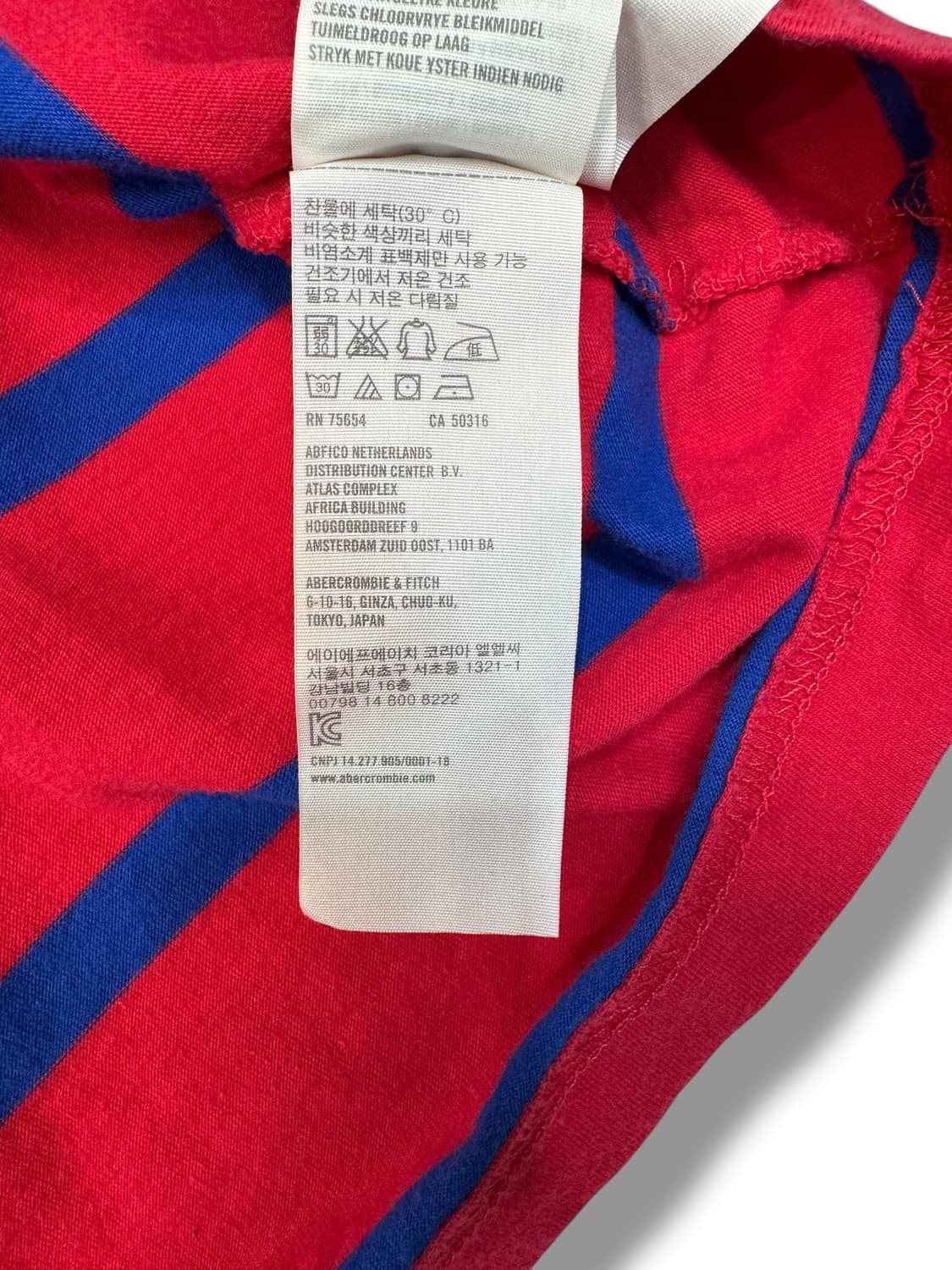 아베크롬비 빈티지 스트라이프 머슬 티셔츠 (M)  상품이미지7