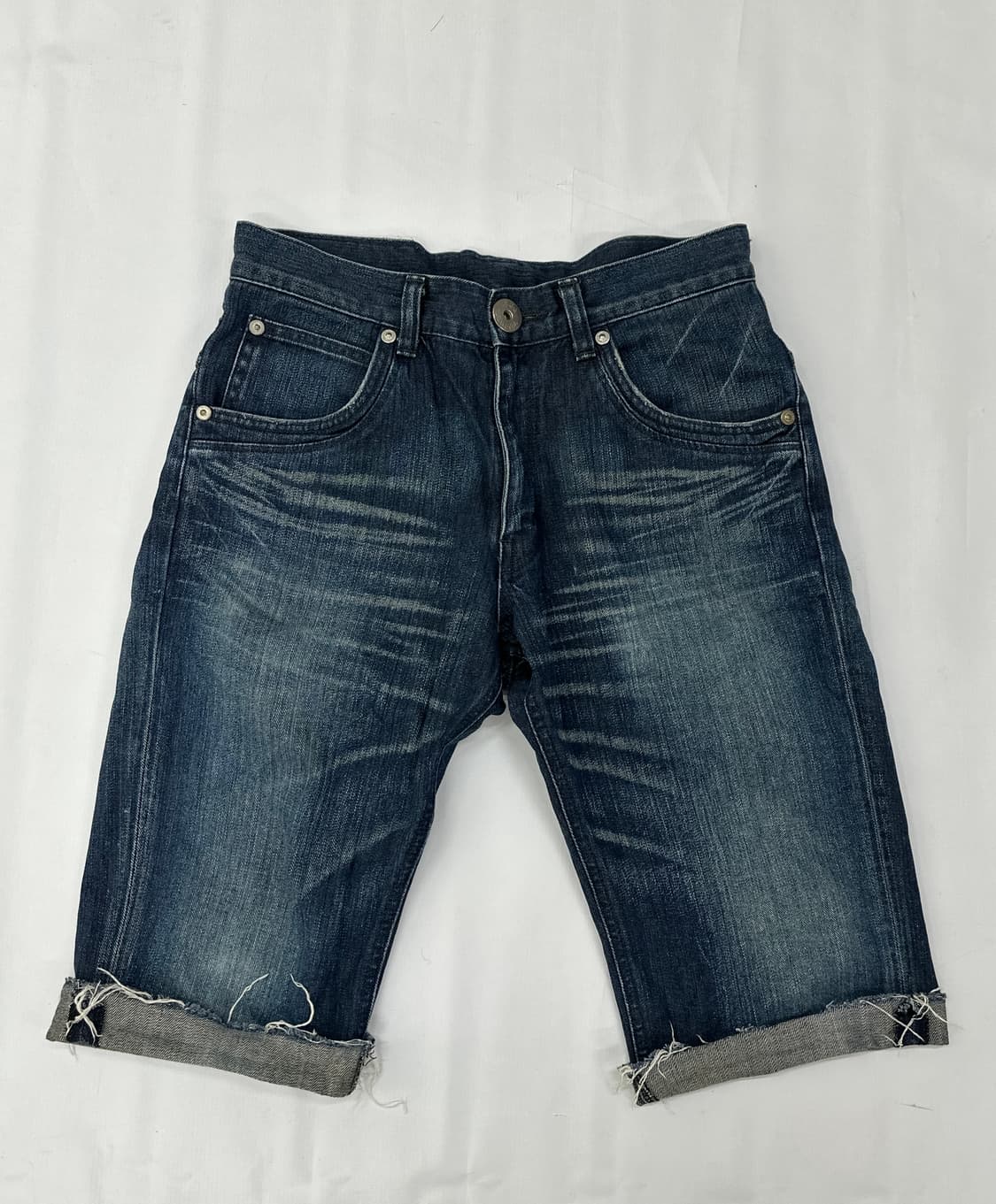 재팬 Lee 빈티지 워싱 5부 팬츠 반바지 백포인트 버튼 아메카지 상품이미지2