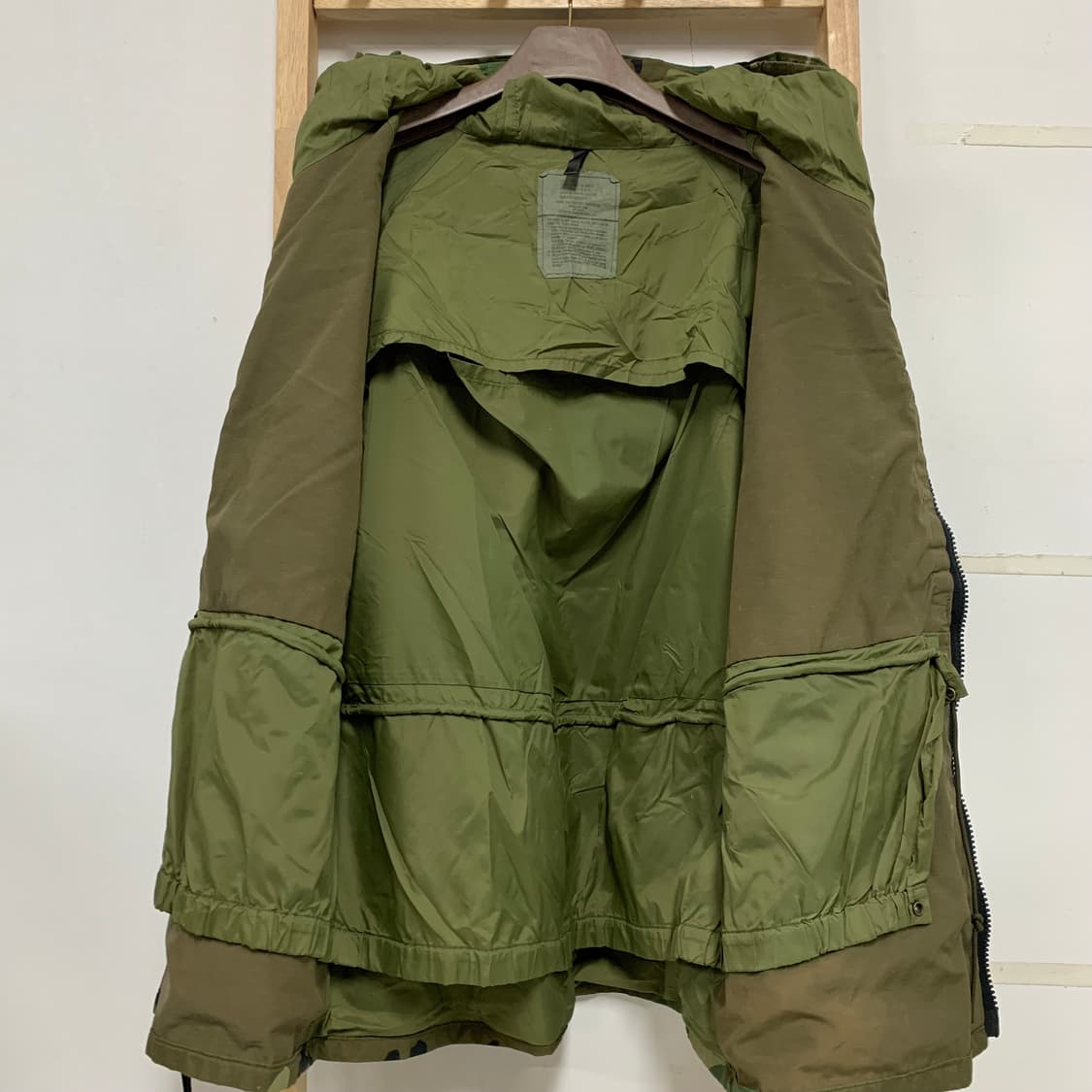 90‘s US Army 미군 우드랜드 카모 1세대 고어텍스 자켓 상품이미지6