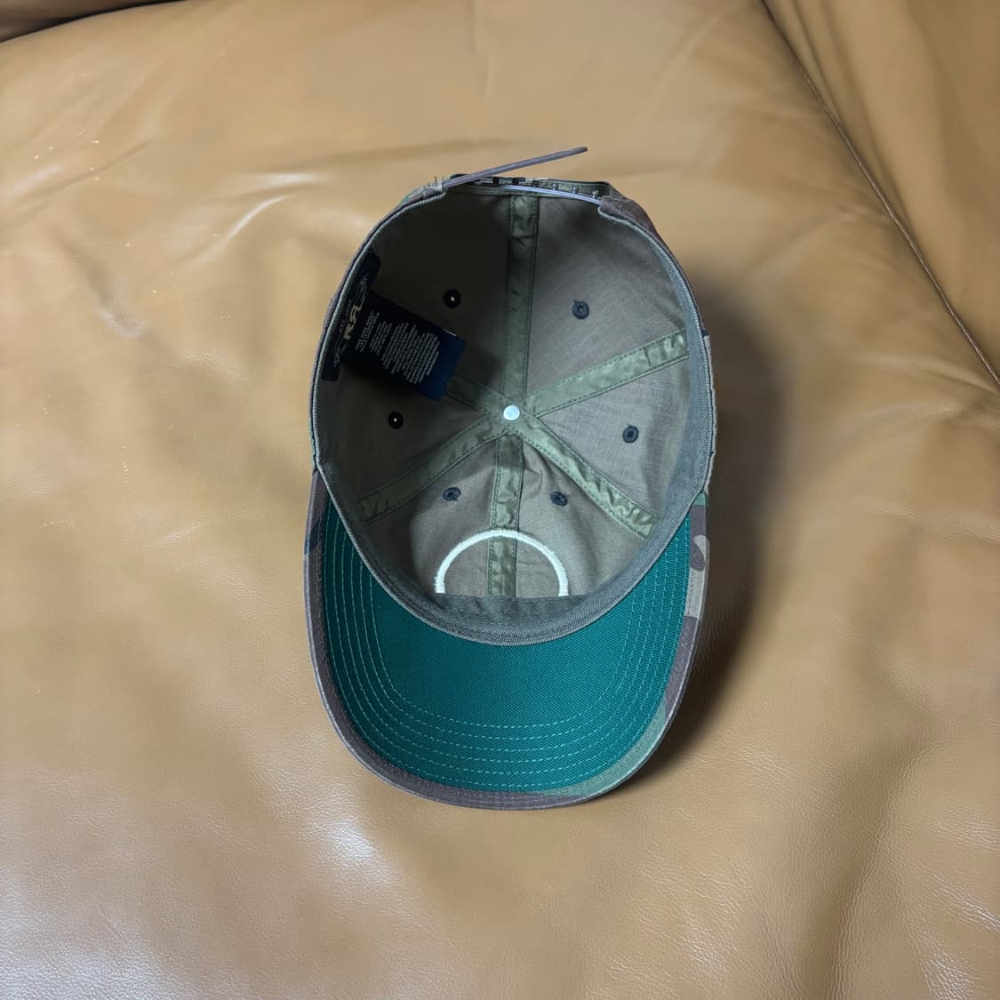 RRL 더블알엘 랄프로렌 폴로 윙로고 6패널 볼캡 모자 우드랜드 카모 상품이미지6