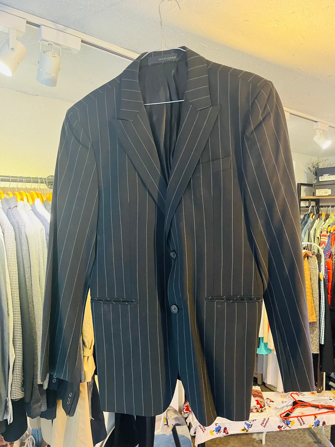 솔리드옴므 핀스트라이프 블레이저 (48) 상품이미지1