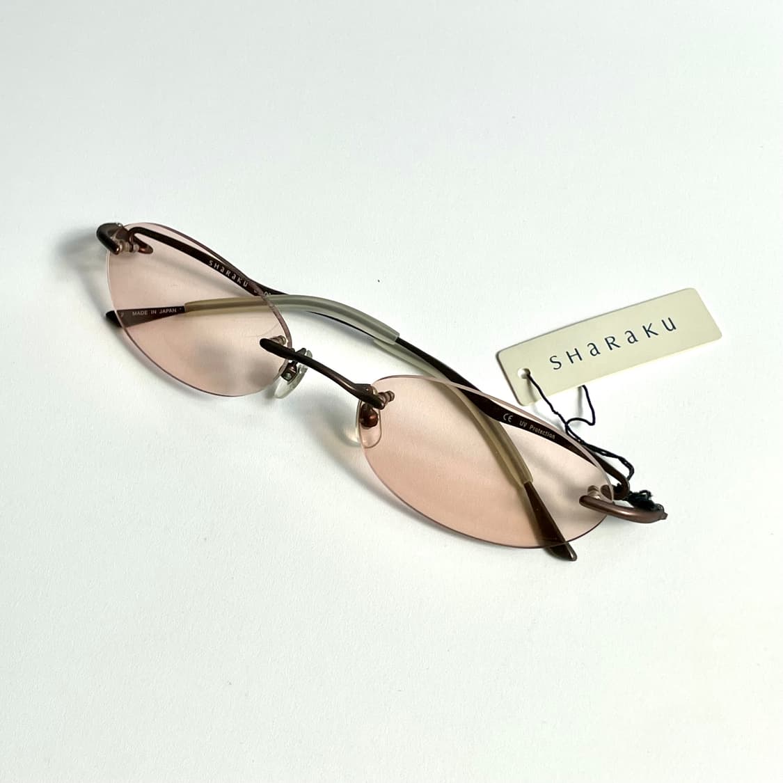 SHARAKU 일본의 하우스 브랜드 샤라쿠 사의 빈티지 무테 안경 상품이미지1