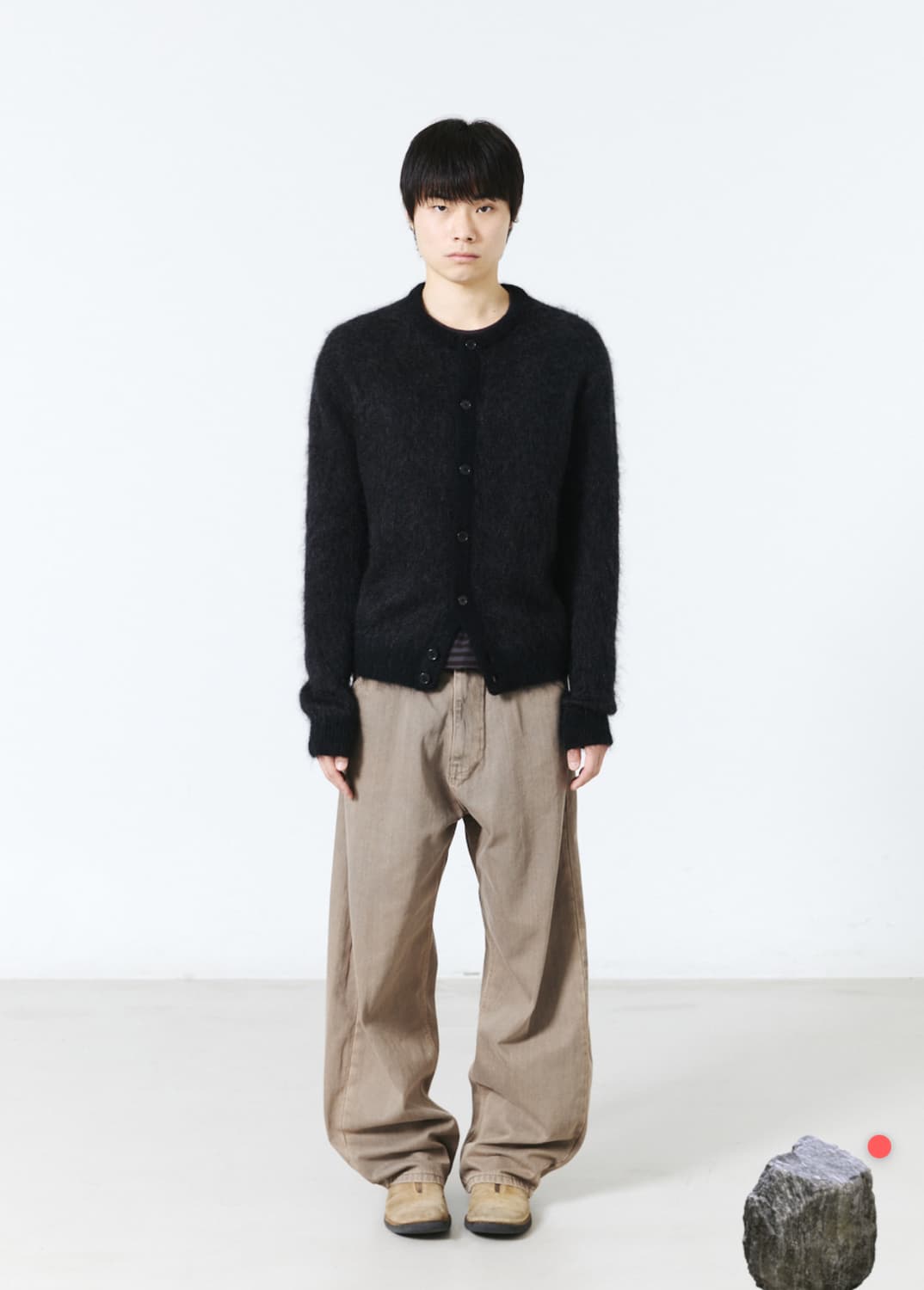 해칭룸 하나비 모헤어 가디건 블랙 S 상품이미지3