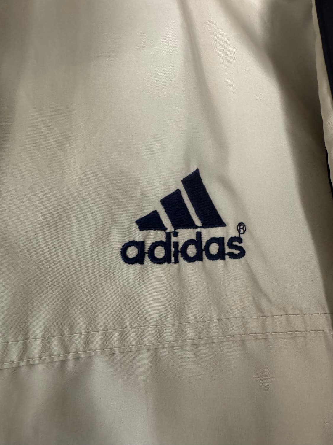 80~00s빈티지 아디다스 삼선 트랙탑 아이보리 바람막이 상품이미지3
