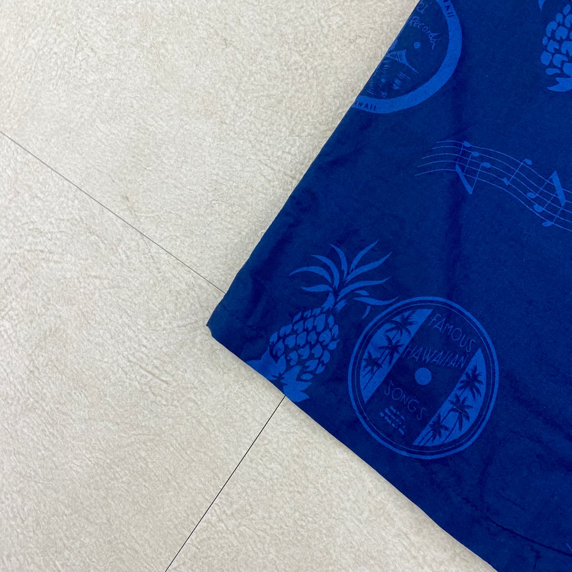 빈티지 하와이 메이드 패턴 하프 셔츠(105) 상품이미지5