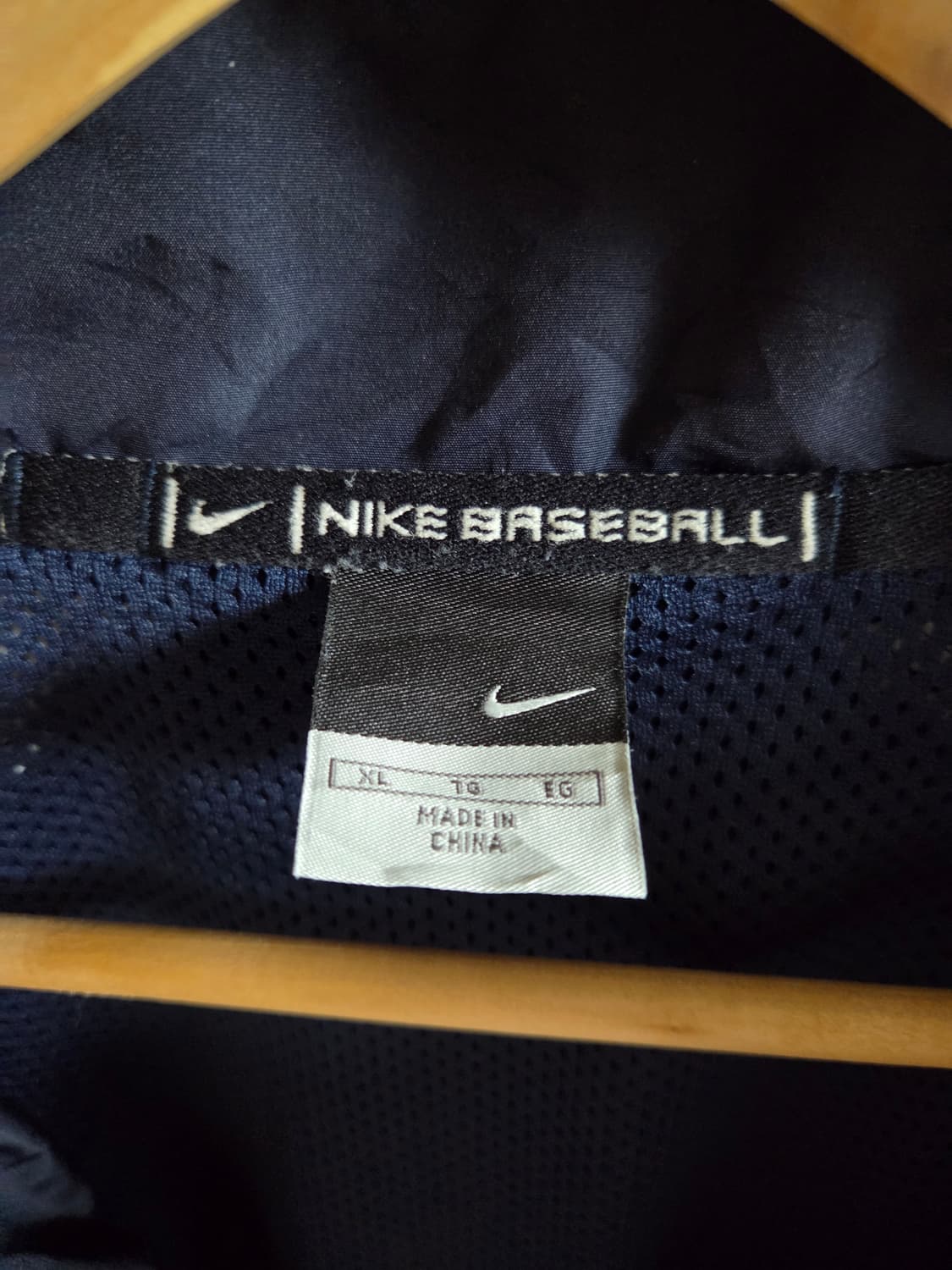나이키 베이스볼 하프집업 아노락 네이비 XL 상품이미지7