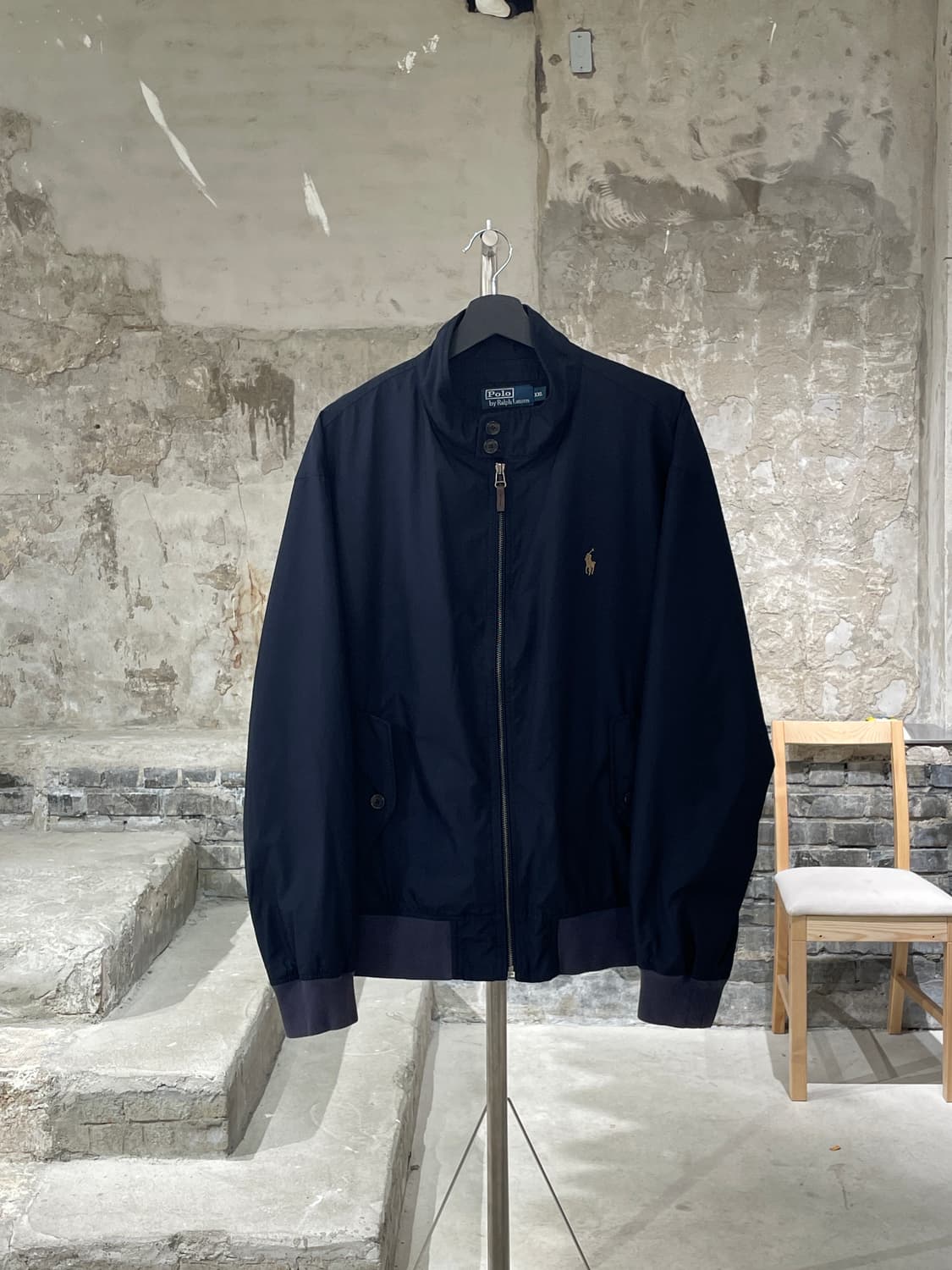 폴로 랄프로렌 다크 네이비 베이지포니 바라쿠타 자켓 상품이미지1