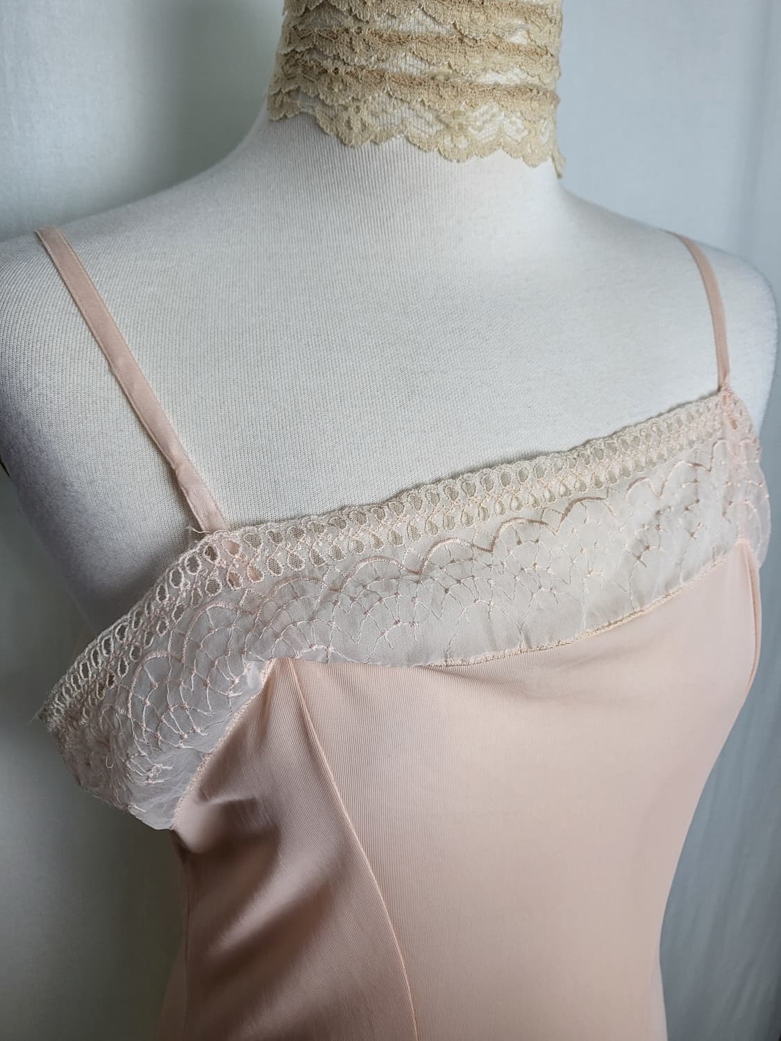 빈티지 피치 슬립 원피스 상품이미지8