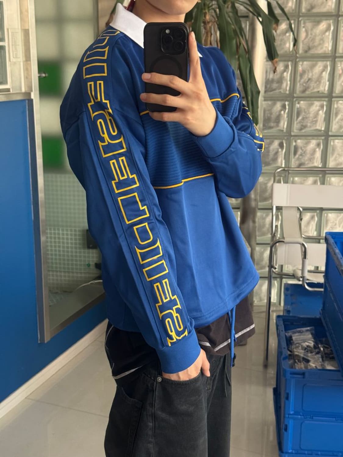 LOGO SWEAT SHI 소매 로고 스웨트셔츠 상품이미지1