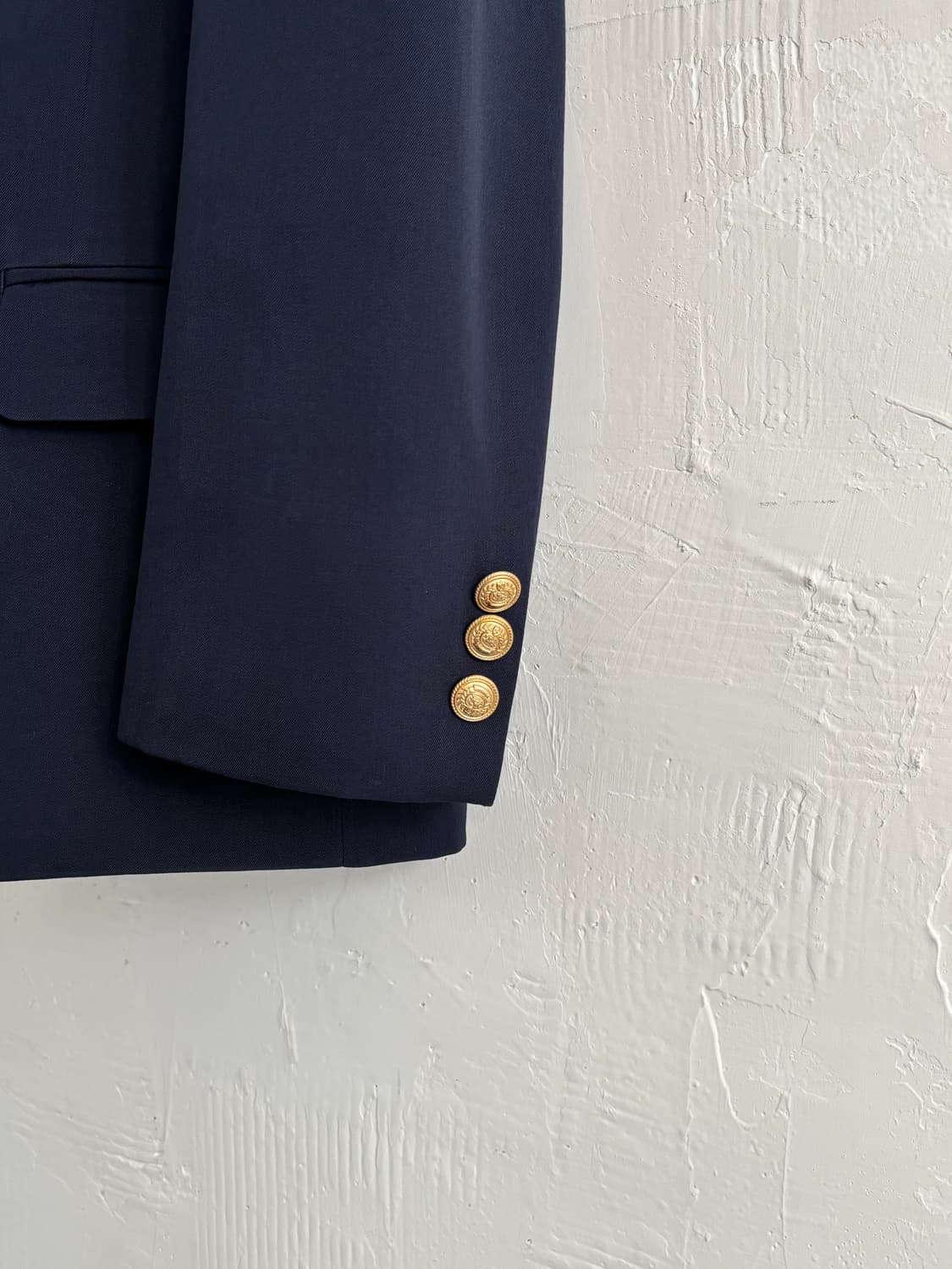 Burberry 버버리 네이비 금장 버튼 울 블레이저 상품이미지3