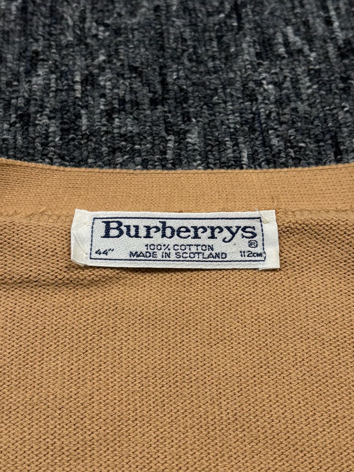 버버리 베이지 코튼 가디건 상품이미지5