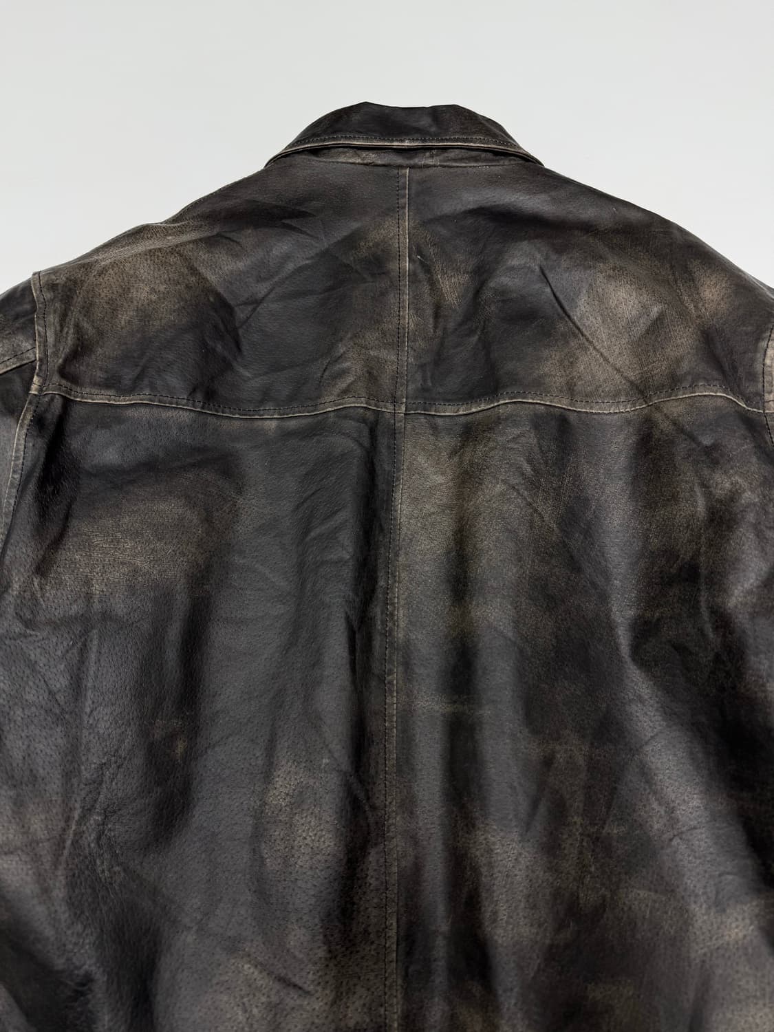 VTG FADE WASH LEATHER JACKET 상품이미지8