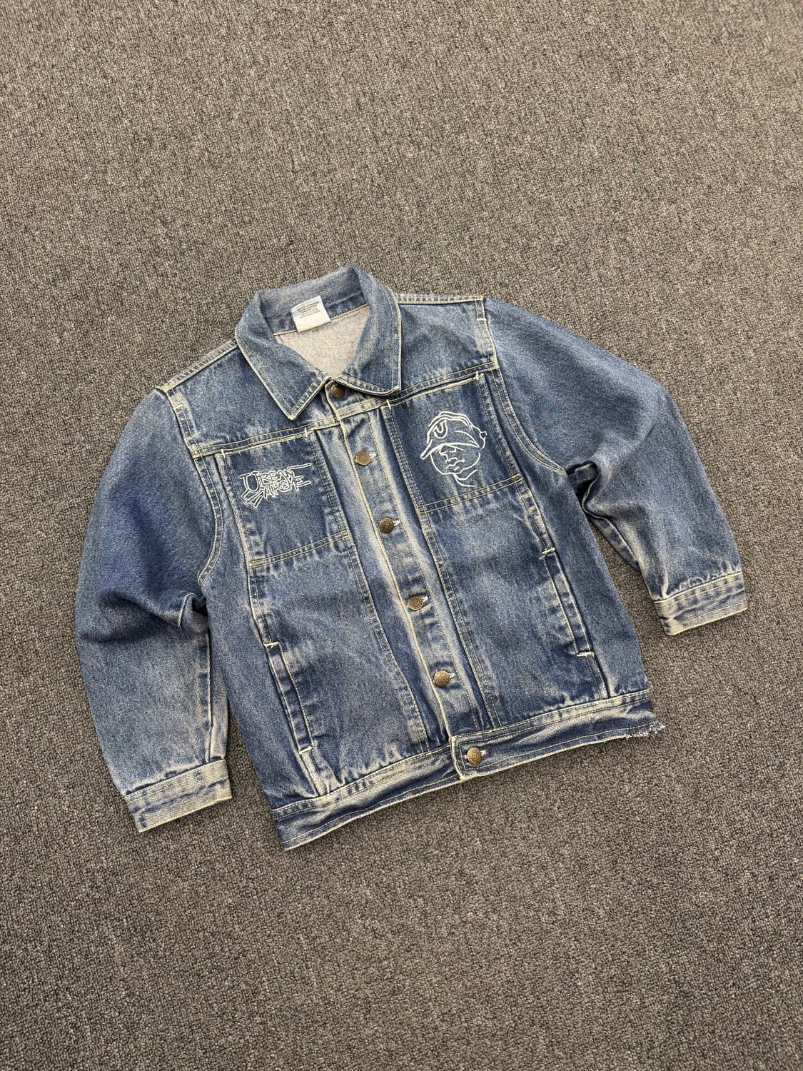Vintage 자수 여성 데님자켓 상품이미지1