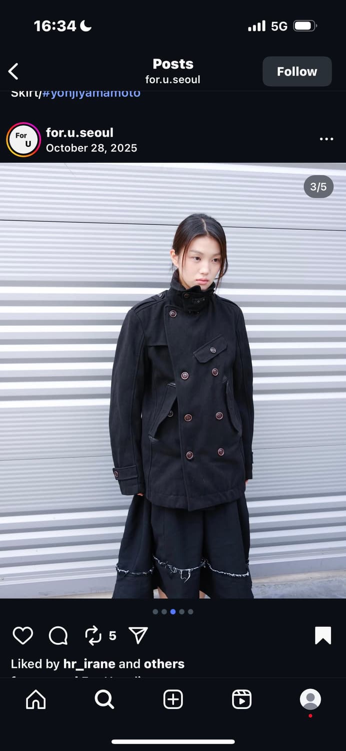 (포유서울) 디젤 피코트 블랙 L 상품이미지1