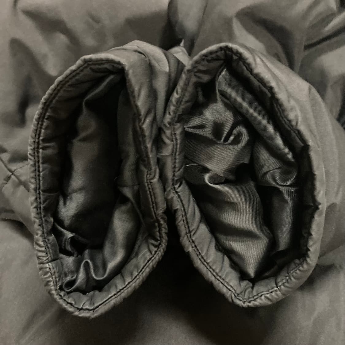 (100)엄브로 블랙 덕다운 롱패딩  상품이미지5