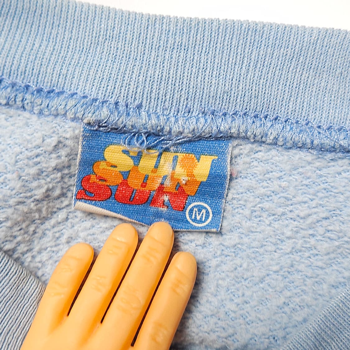 80s USA 빈티지 SUN SPORTWEAR 프린트 스웻셔츠 상품이미지3