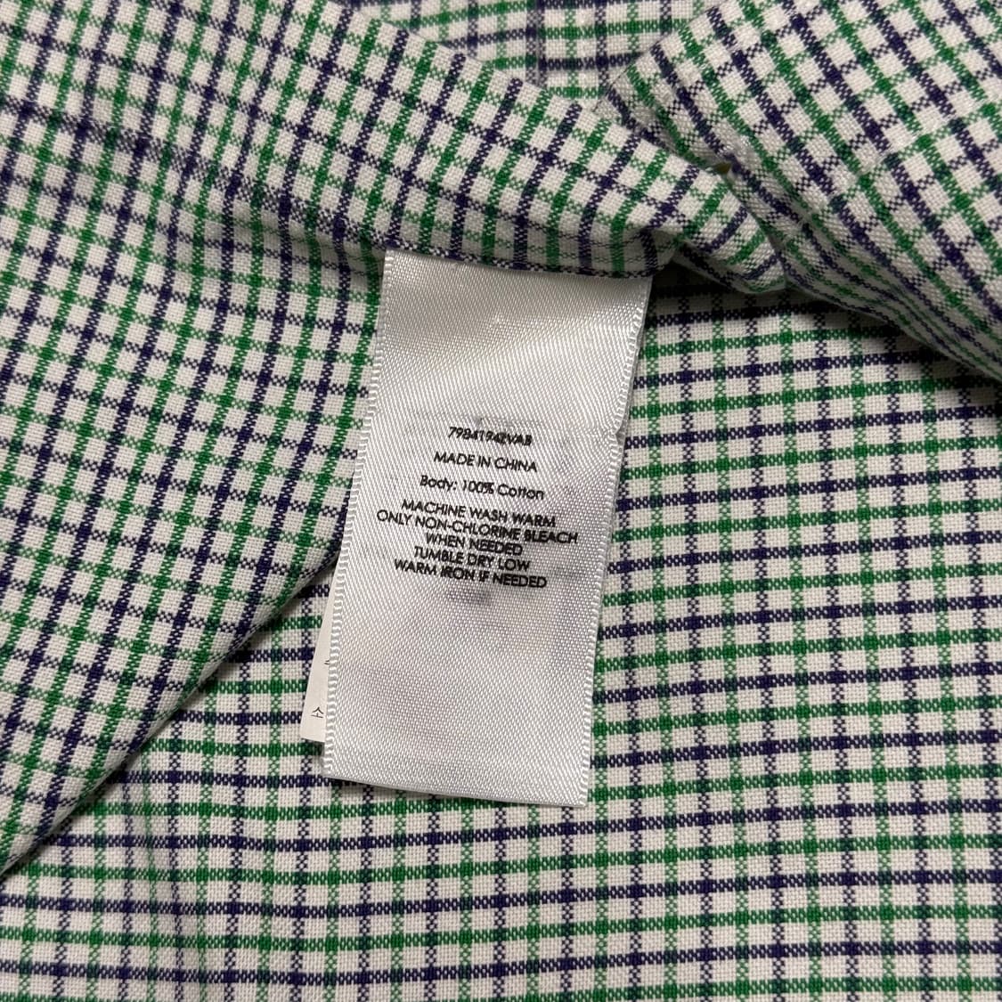 S 폴로랄프로렌 슬림핏 그린 체크셔츠 상품이미지5