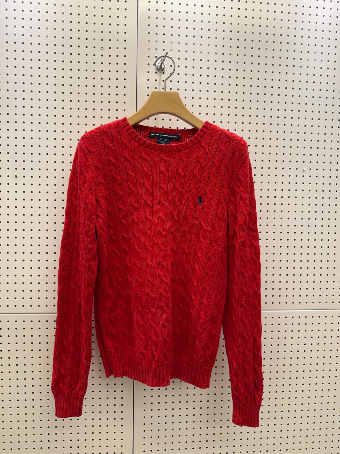 폴로랄프로렌 케이블 니트 스웨터 레드 U1552 상품이미지2
