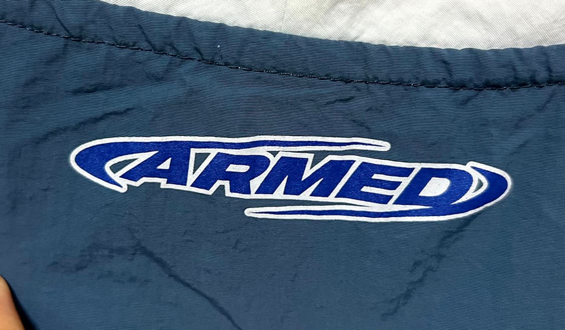 머슬암드 23 남자 우븐 맨투맨 춘추 브이넥 오버핏 XL 105-110 상품이미지3