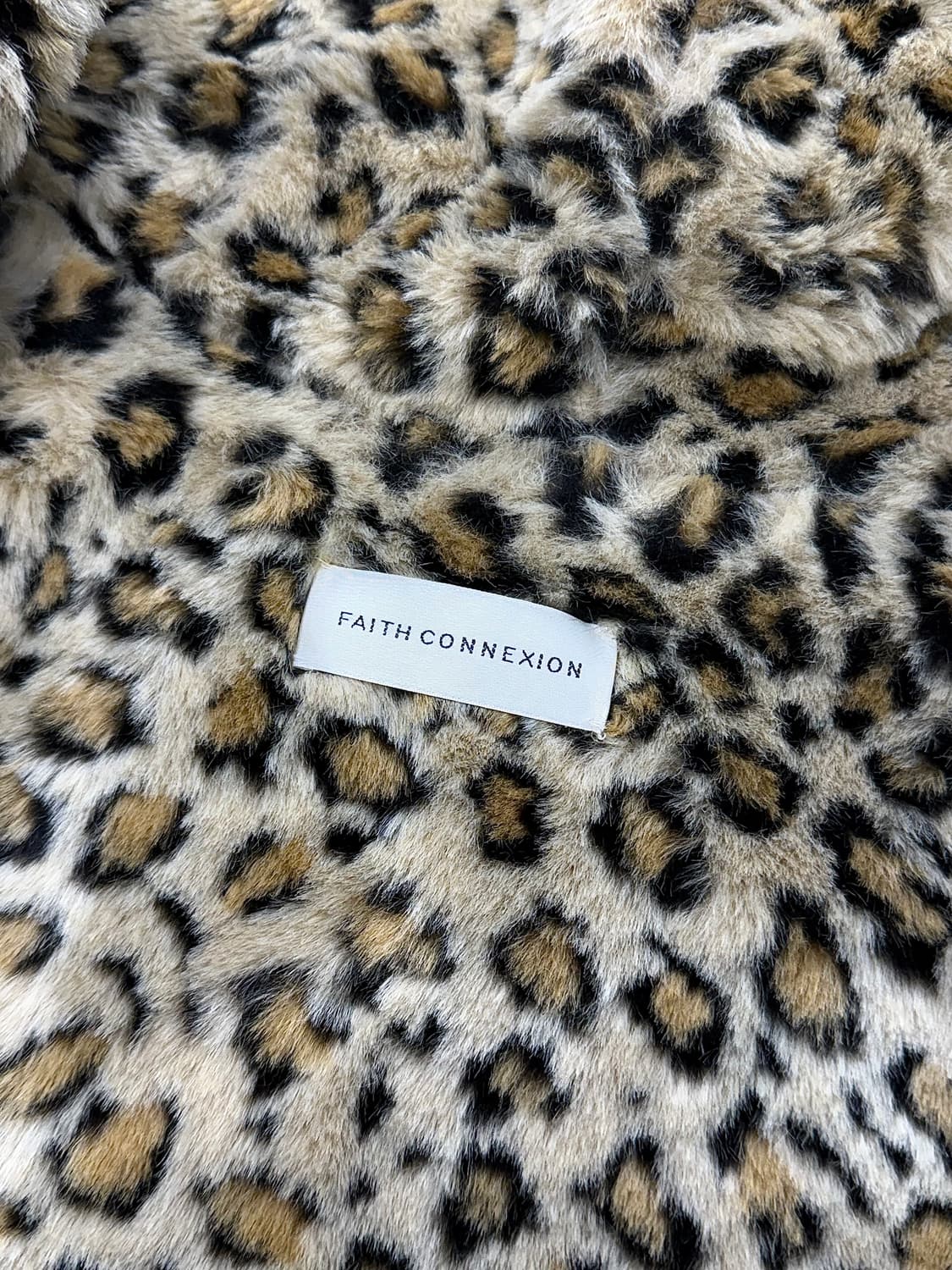 페익스 커넥션 세이지 레오파드 패널 포켓 후디 롱 파카 코트 상품이미지8