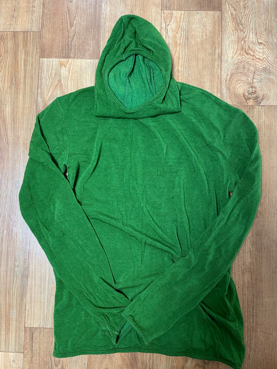 (3) 타일레 울 블렌드 후드워머 그린 상품이미지1