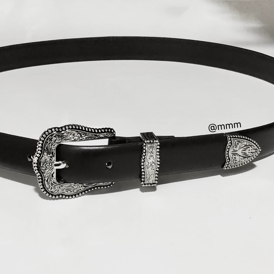 [Unisex] 볼륨 웨스턴 장식 가죽벨트 상품이미지2