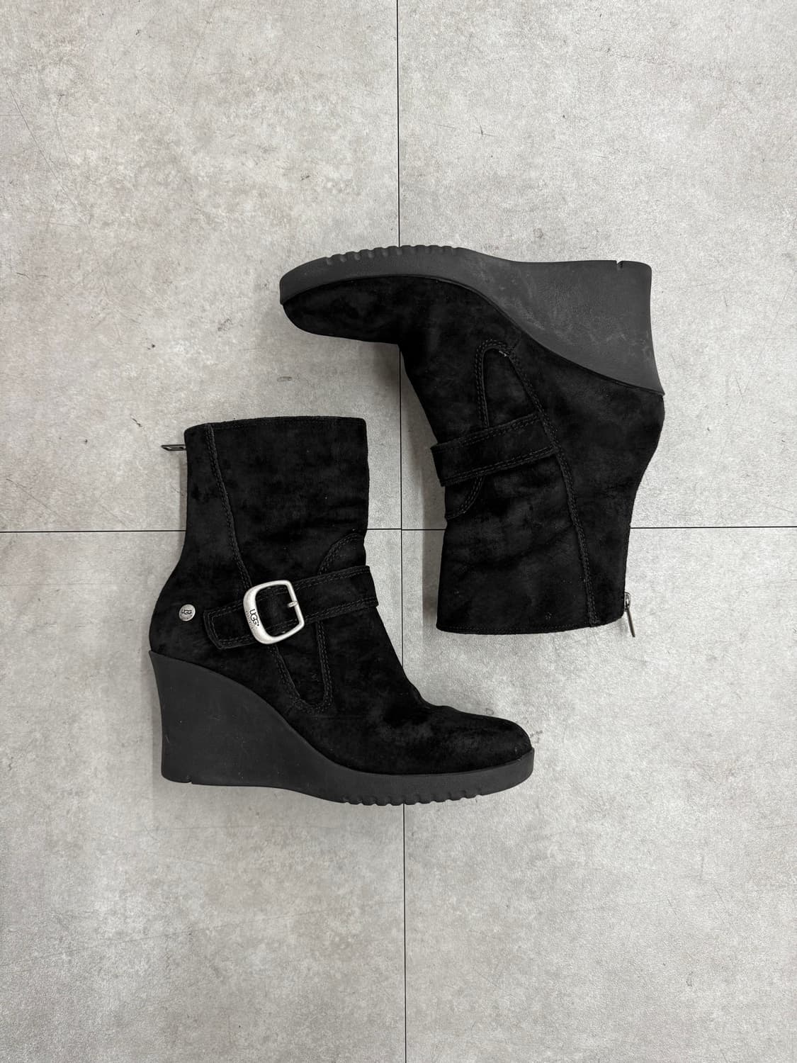 ugg 스웨이드 웨지 힐 부츠 상품이미지4