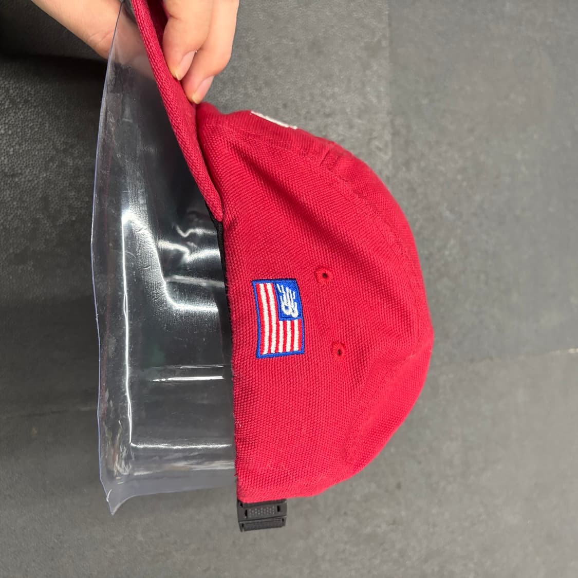 뉴발란스 트랙스터 레드 캠프캡 모자 상품이미지2