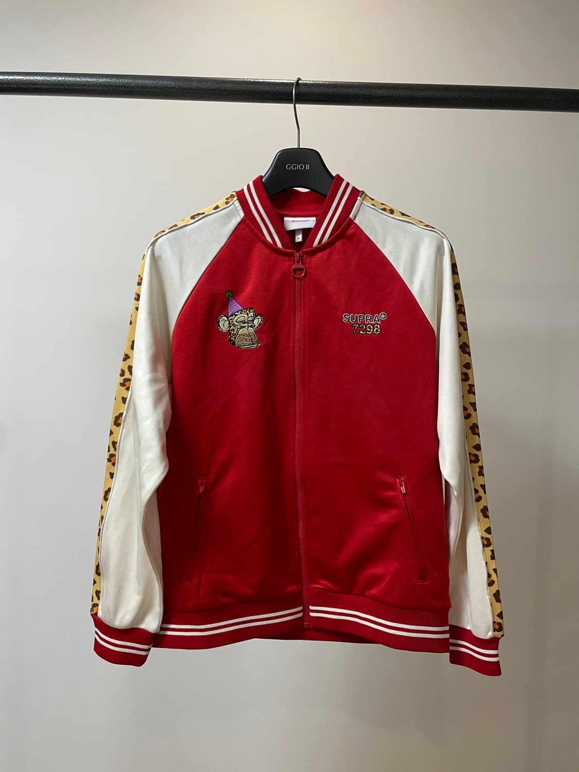 (M) Supra 수프라 레오파드 트랙탑 져지 집업 상품이미지1