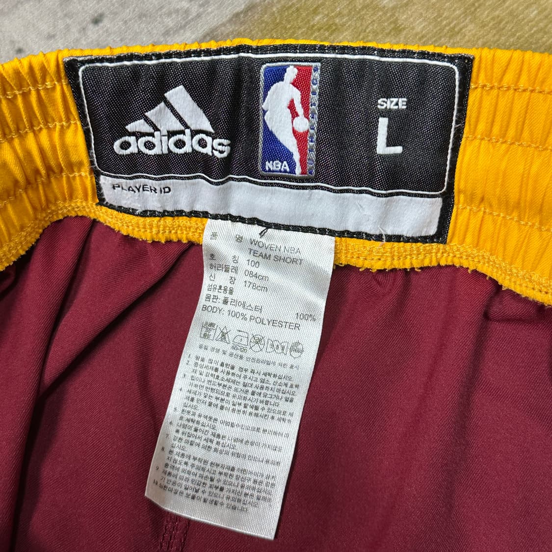 아디다스 NBA 오버핏 우븐 농구반바지 L 상품이미지3