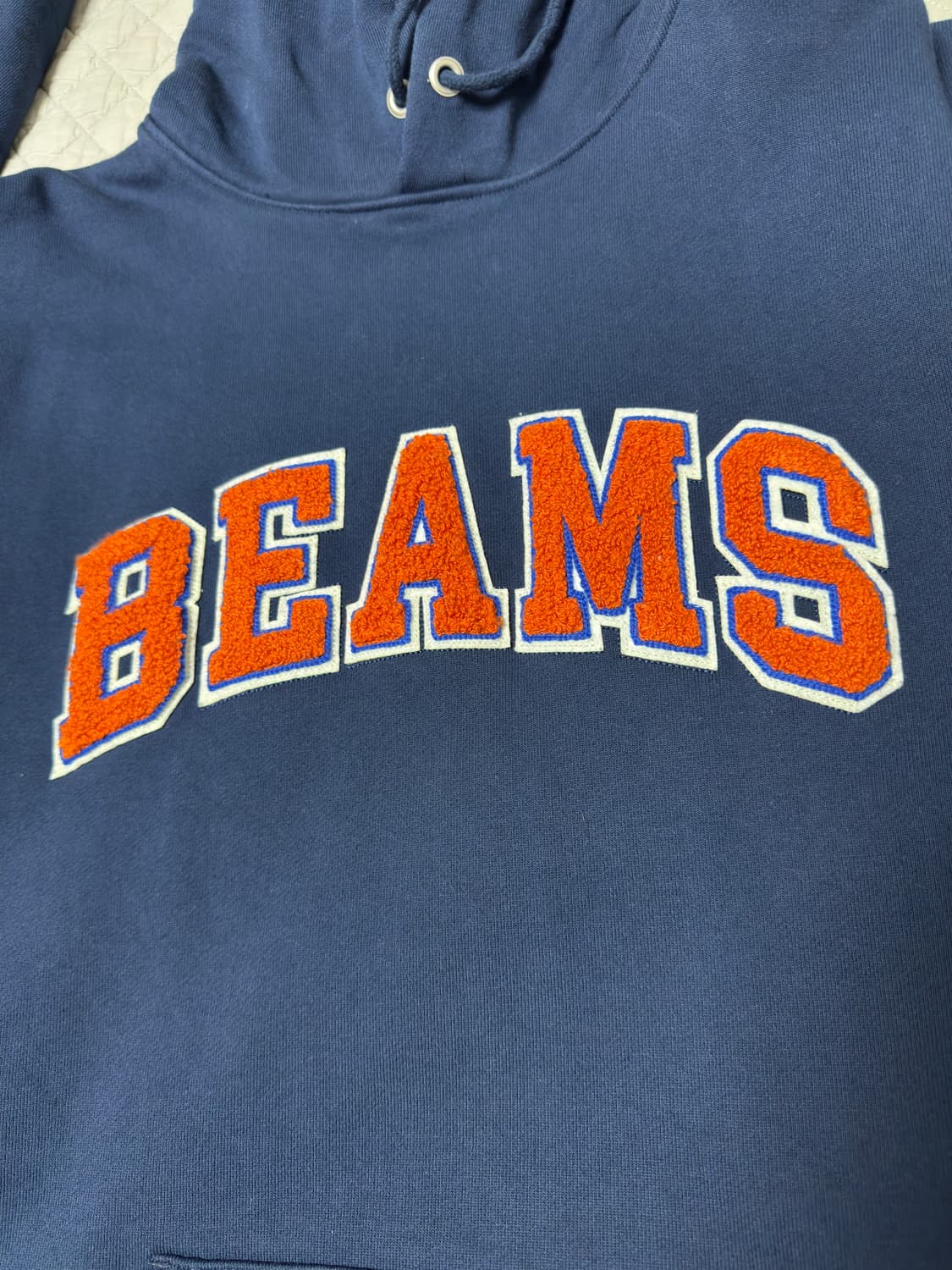 [BEAMS] 빔즈 베이직 후드 네이비 사이즈 XL 상품이미지3