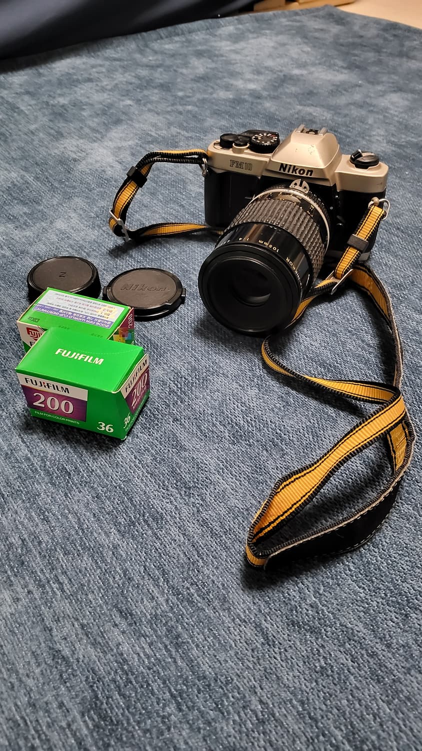 Nikon fm10 필름카메라 + 105mm니콘렌즈 + 후지필름2롤 상품이미지2
