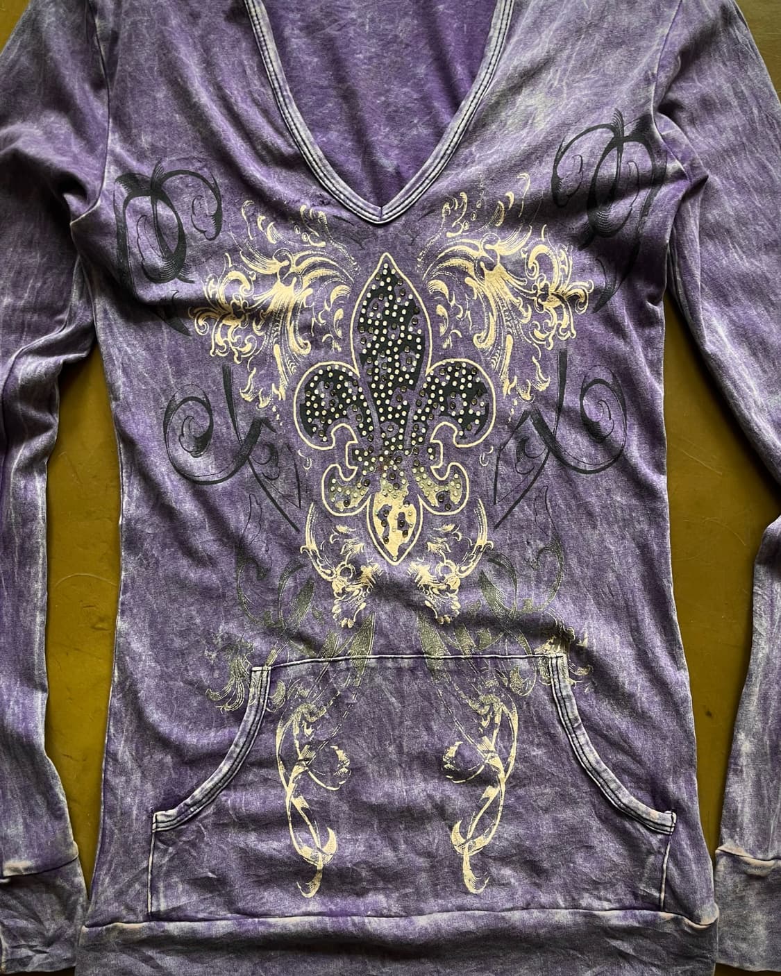 90-00s davida U.S.A Y2K Hood T-Shirt 상품이미지7