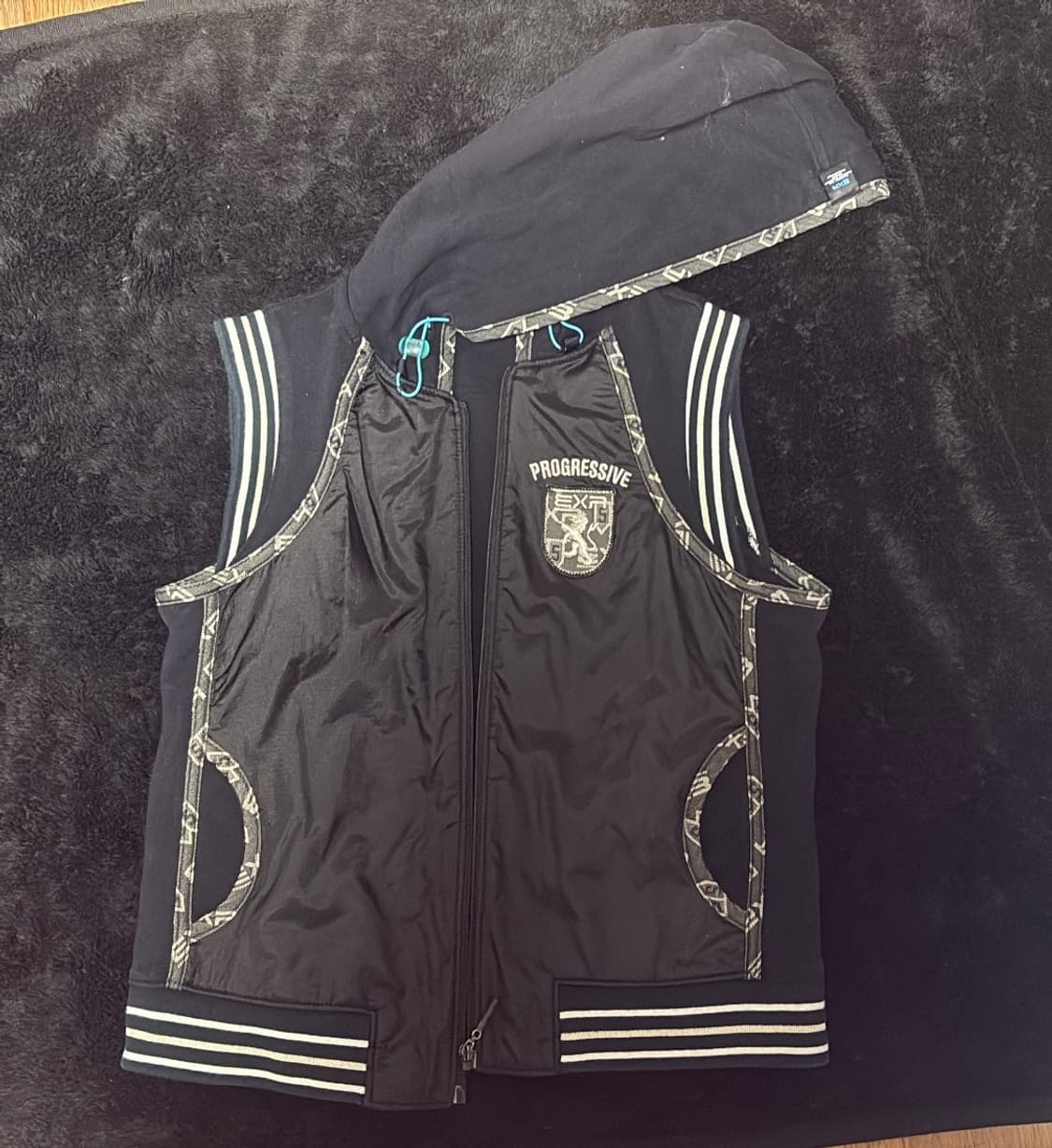 펑크 y2k 후드베스트 상품이미지1