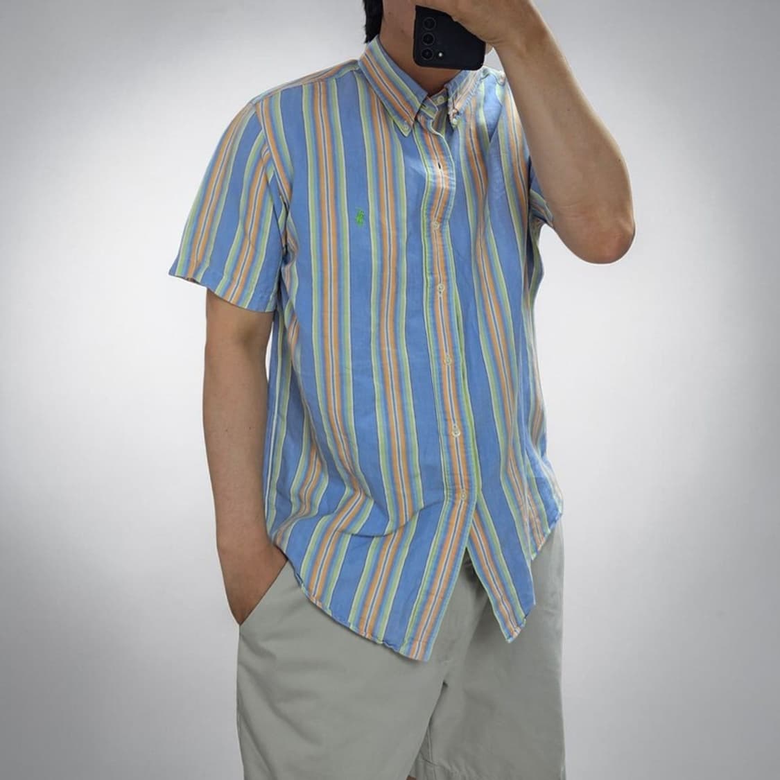 폴로 랄프로렌 린넨 반팔 셔츠 M0340 상품이미지1