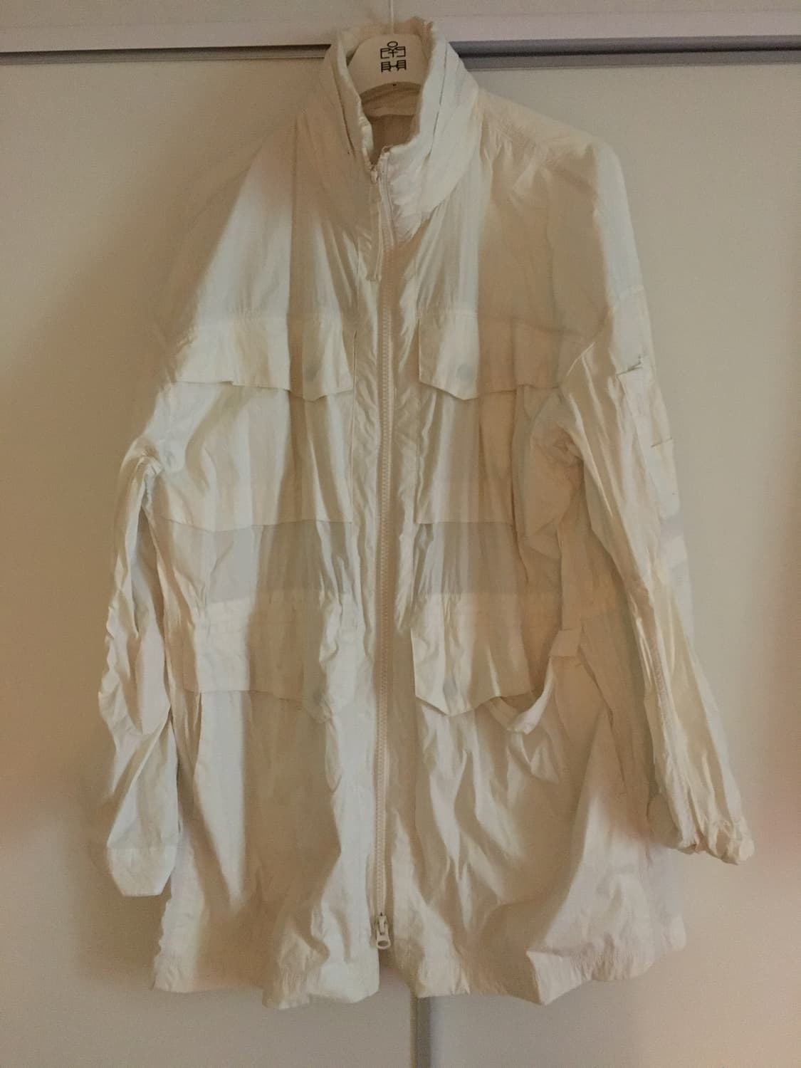 아르반 밀리터리 코트 화이트 2 size 상품이미지1