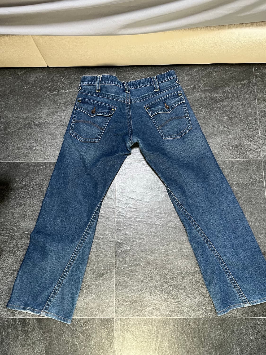 아르마니 로우라이즈 부츠컷 데님 청바지 상품이미지2