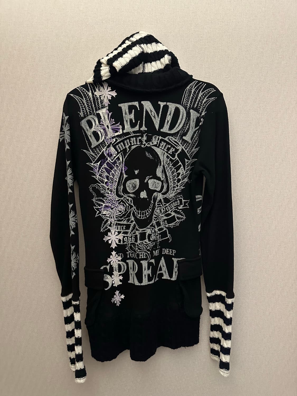 Glitz vintage punk hoodie 글리츠 펑크 집업 상품이미지4