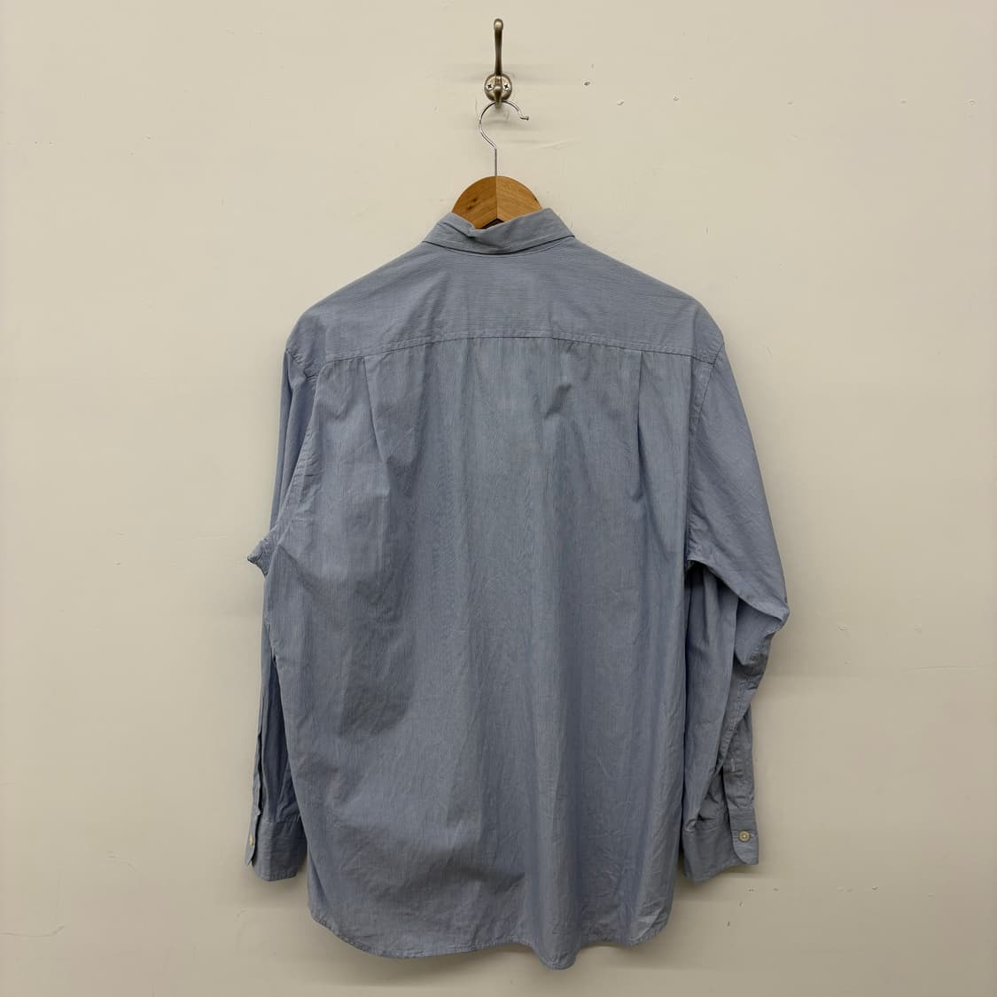 DKNY 블루 스트라이프 긴팔 셔츠 남성 L 상품이미지5