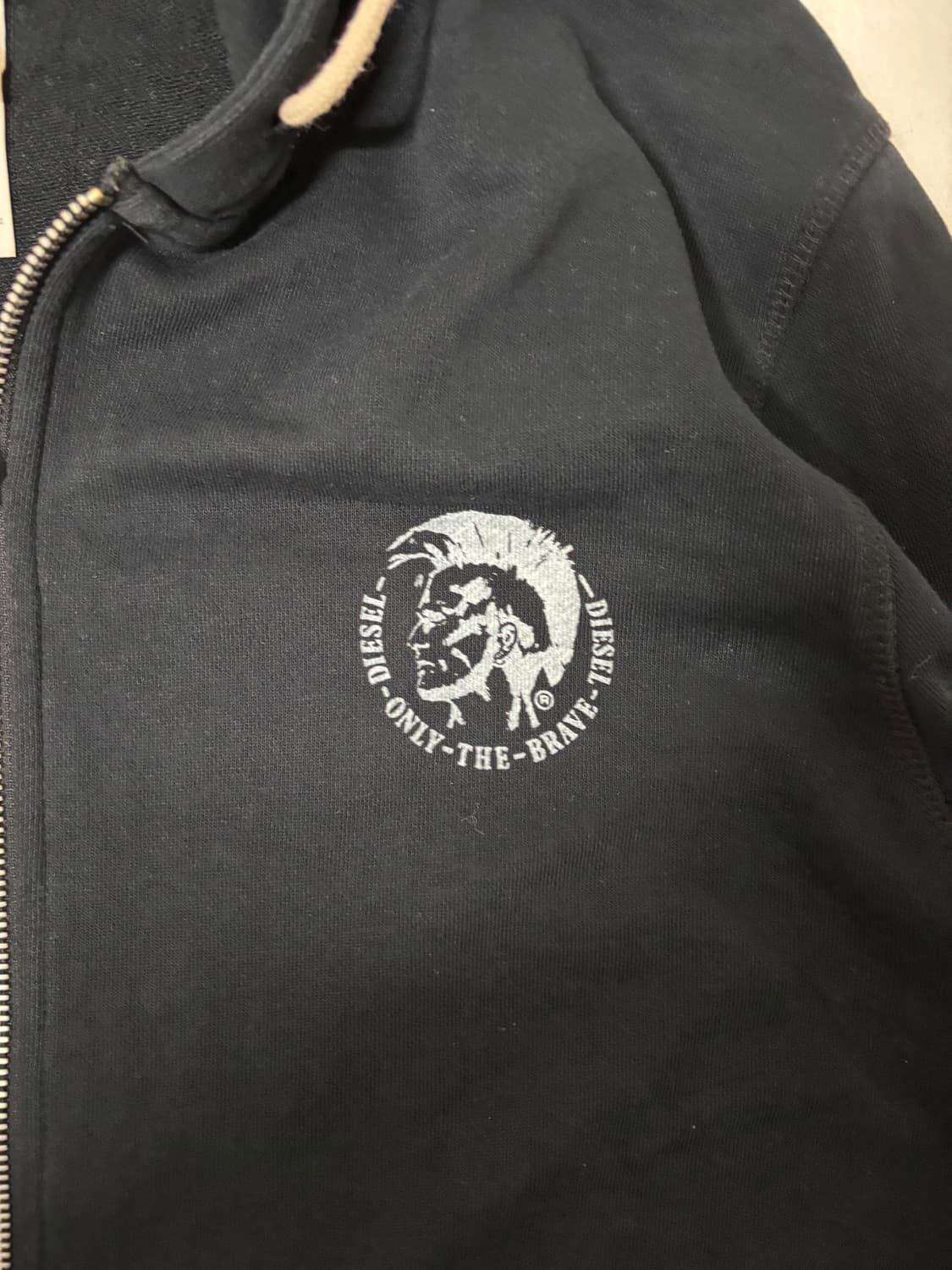 디젤 후드집업 블랙 상품이미지4