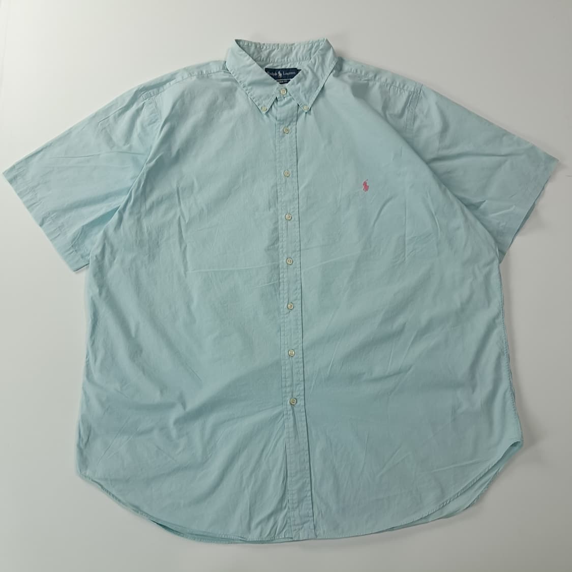 CJ533 2XLT 폴로 빅사이즈 파우더블루 반팔 셔츠 남방 상품이미지1