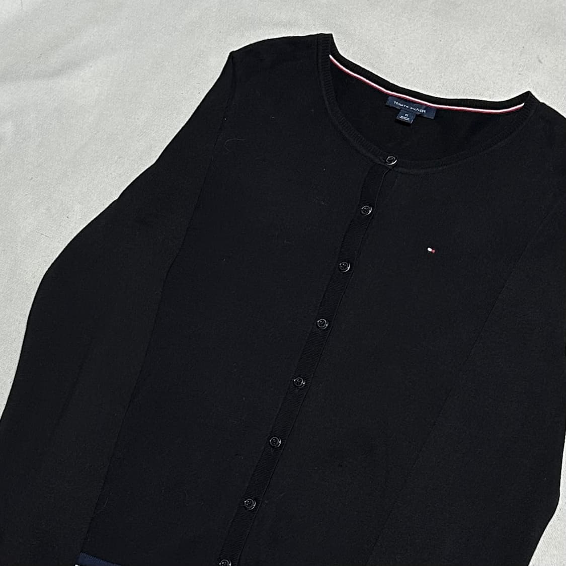 M 타미힐피거 여성용 코튼 라운드넥 가디건 상품이미지1