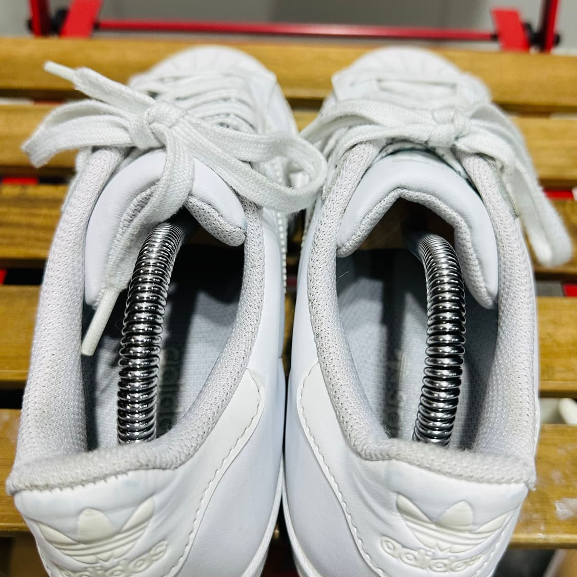 240) 아디다스 운동화 여성 여자 신발 슈퍼스타 화이트 상품이미지5