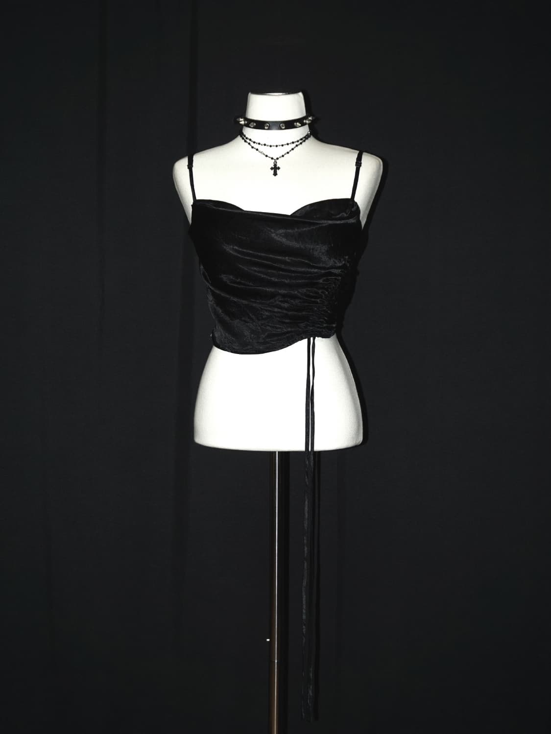 side shirring gothic top  상품이미지1
